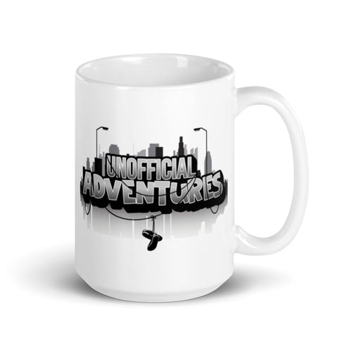 New Urban Logo White glossy mug